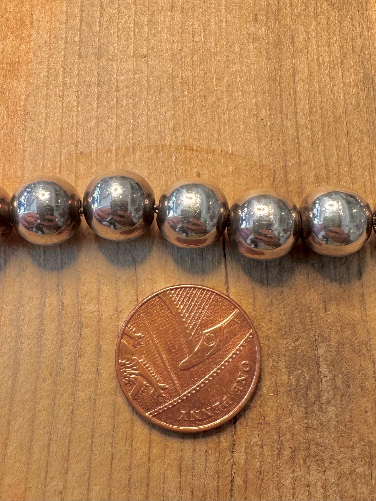 Vintage Ball Chain T Bar Clasp 925 Silver 18 inch Necklace