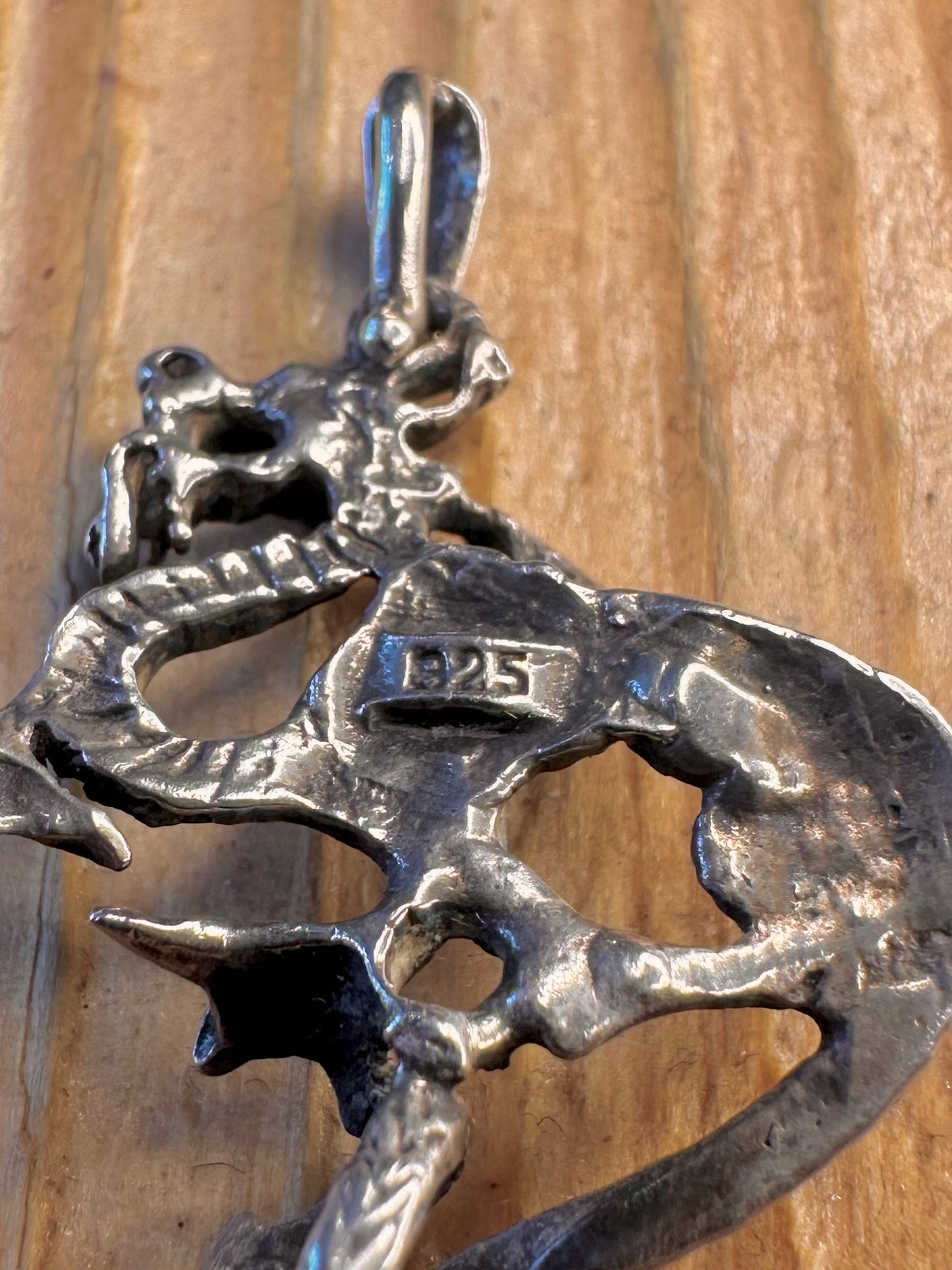 Dragon Intricate Detail 925 Sterling Silver Pendant