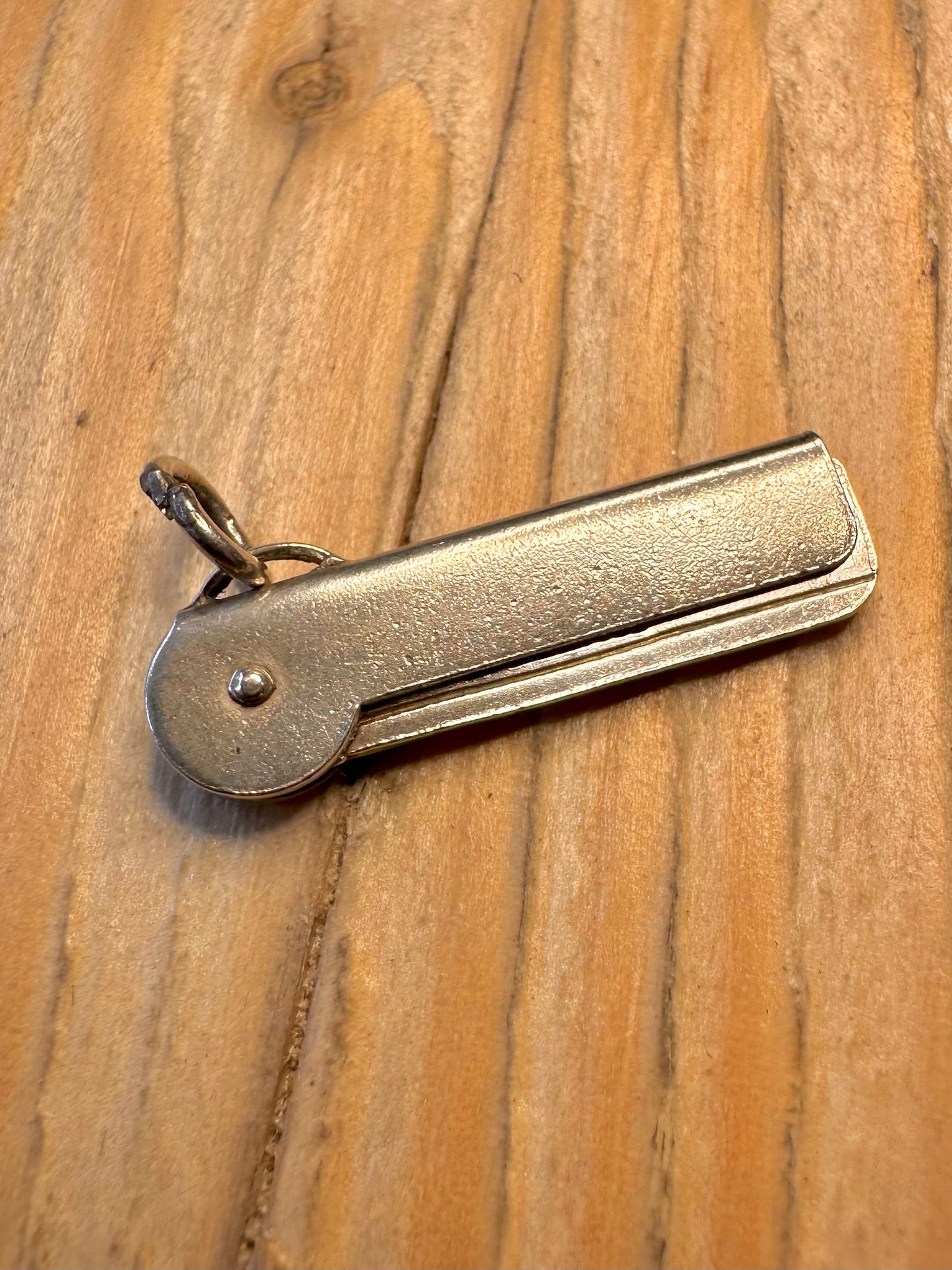 Vintage Engraved Folding Comb 925 Sterling Silver Charm Pendant