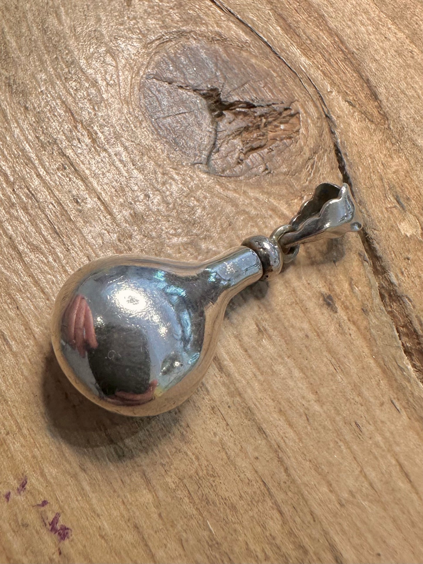 Vintage Perfume Bottle 925 Silver Pendant