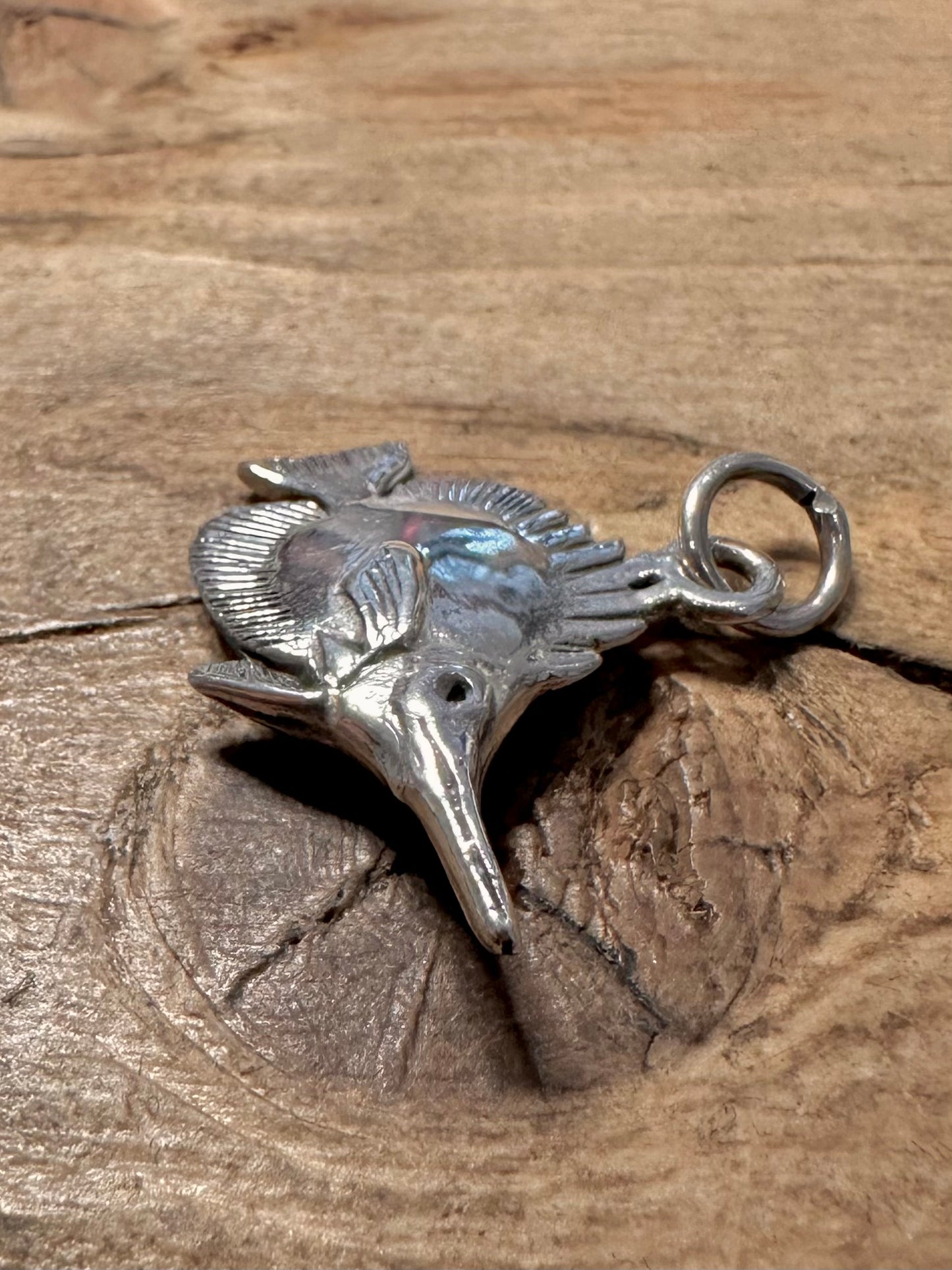 Vintage Fish 925 Silver Pendant