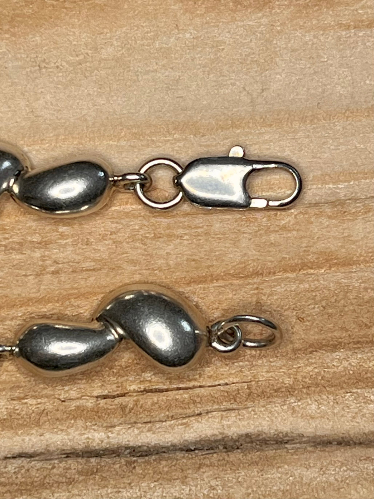 Pebble Link 925 Sterling Silver 7.5 Inch Bracelet
