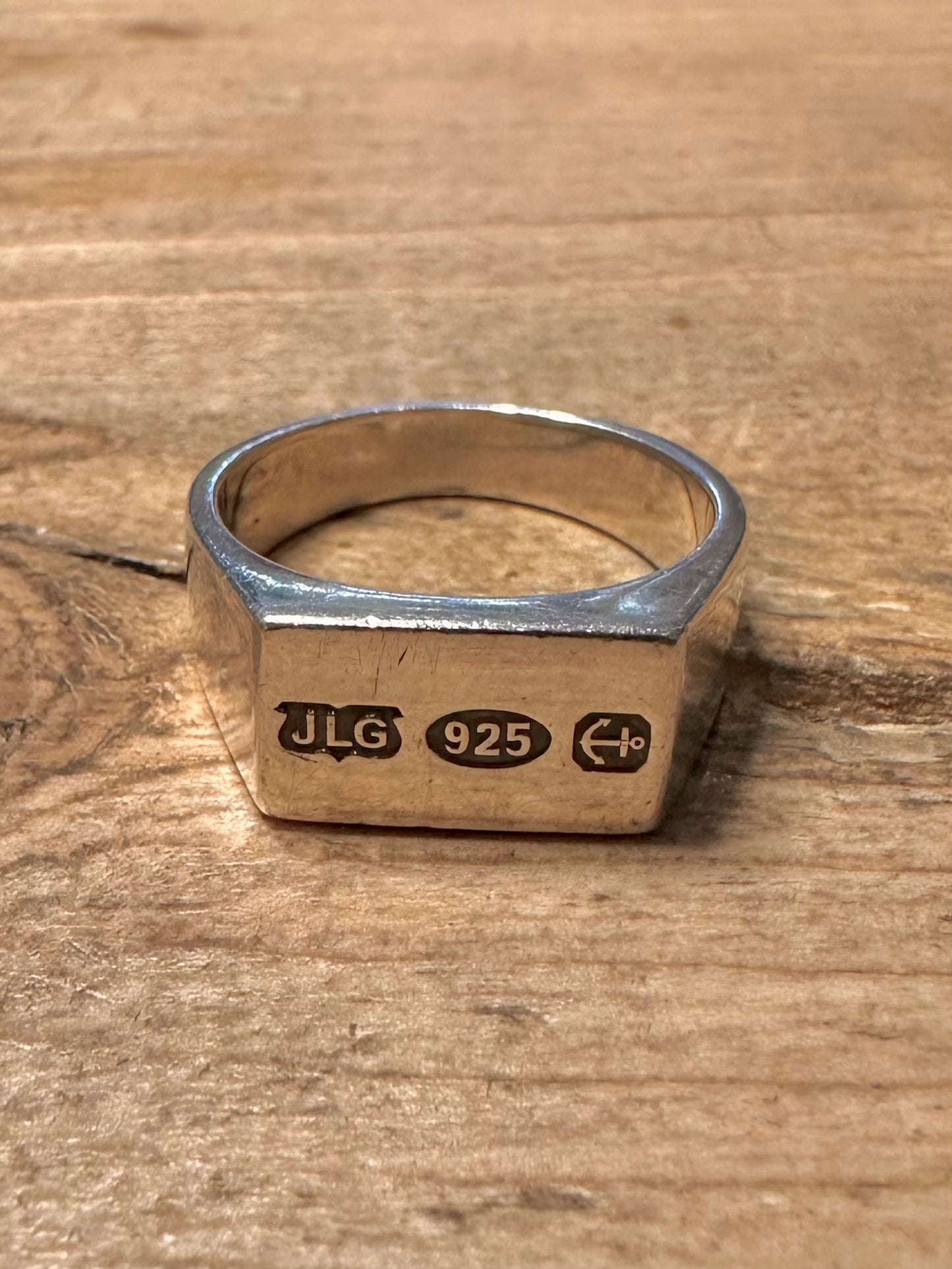 Vintage Ingot 925 Silver Size O Ring