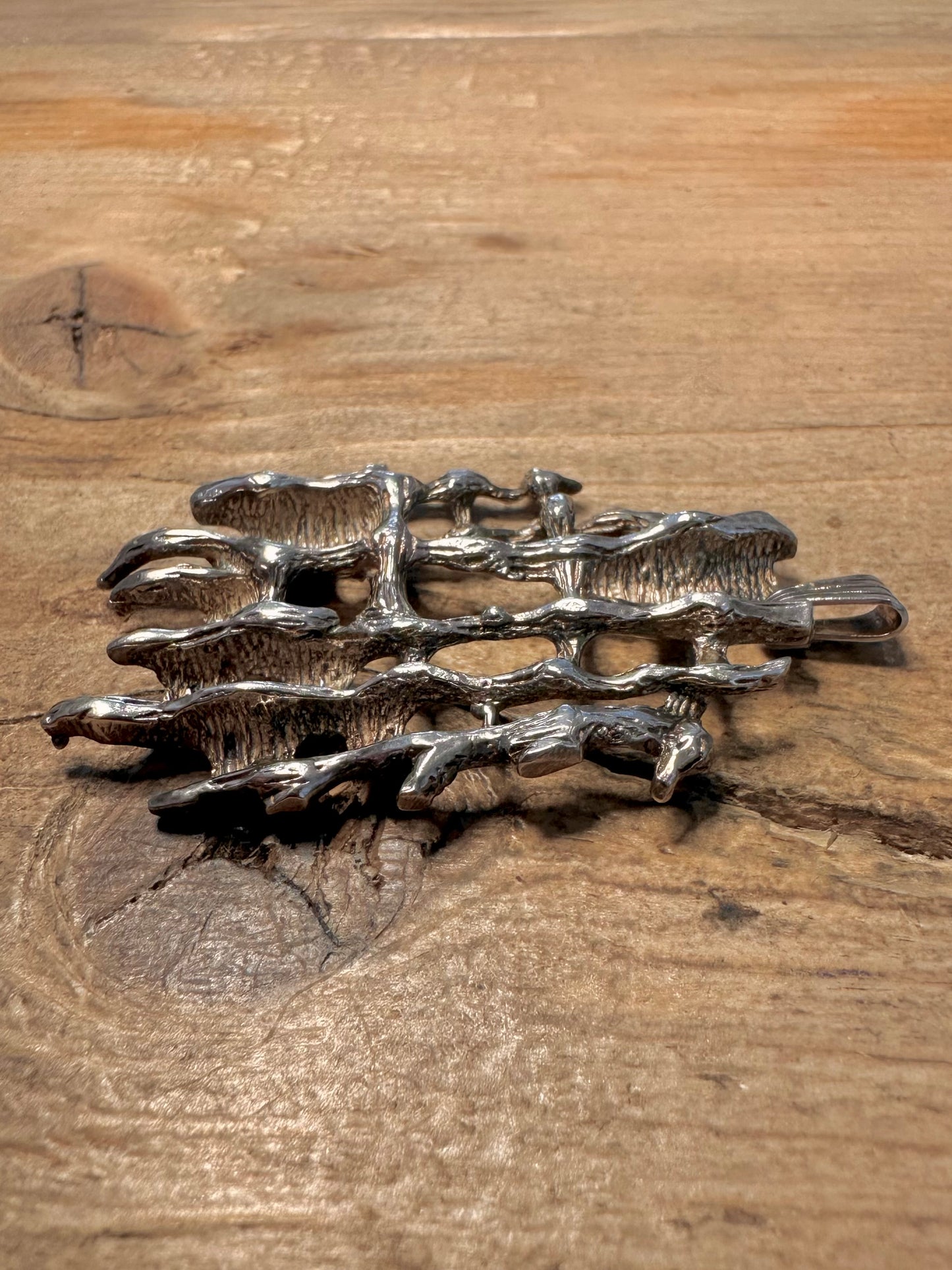 Brutalist 1976 Maker EFC 925 Silver Raw Pendant