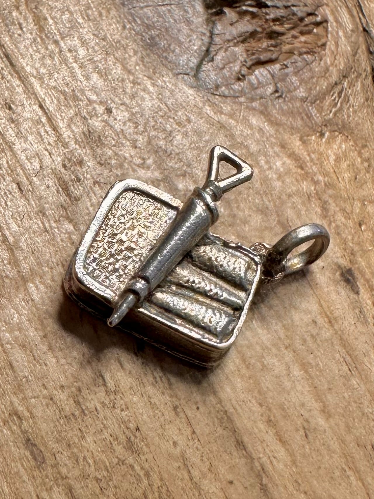Vintage Can of Sardines Portugal 925 Silver Pendant