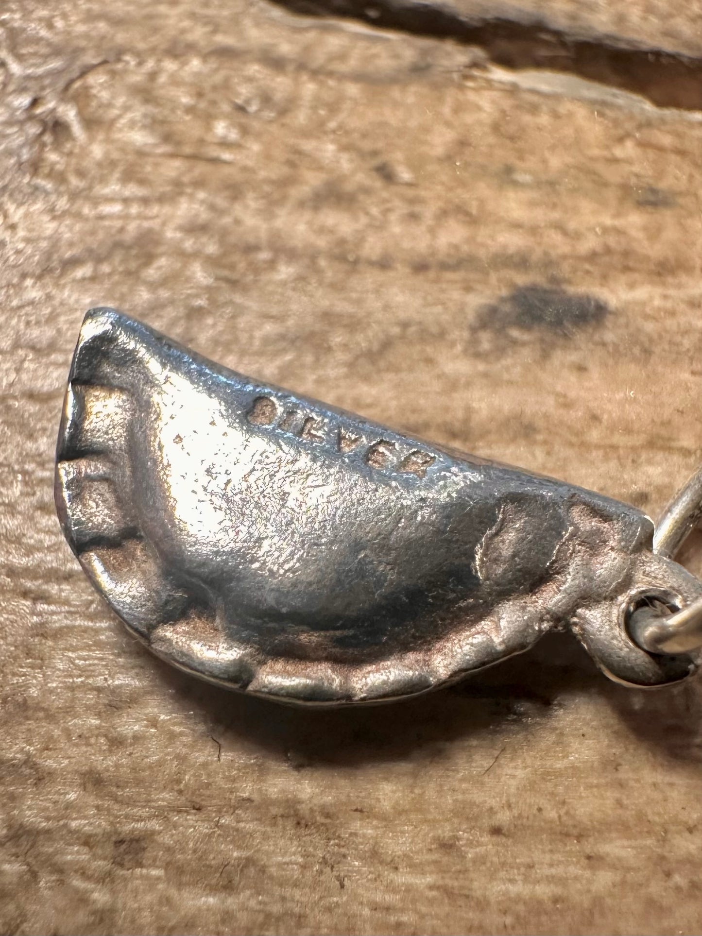 Vintage Pasty 925 Silver Charm Pendant