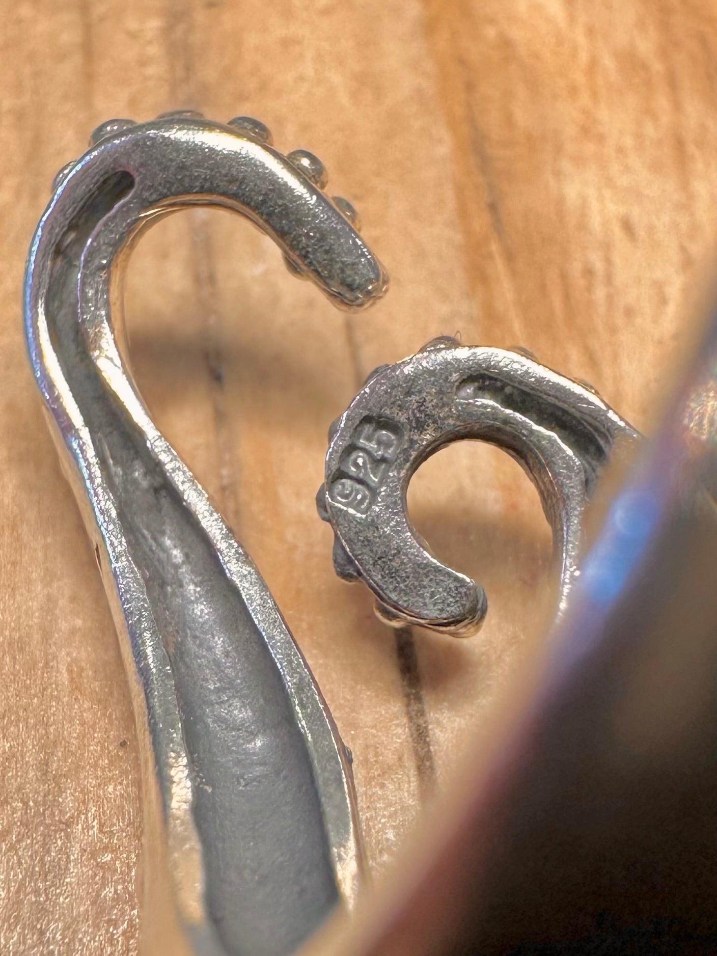 Vintage Octopus Tentacles 925 Sterling Silver Size N Ring
