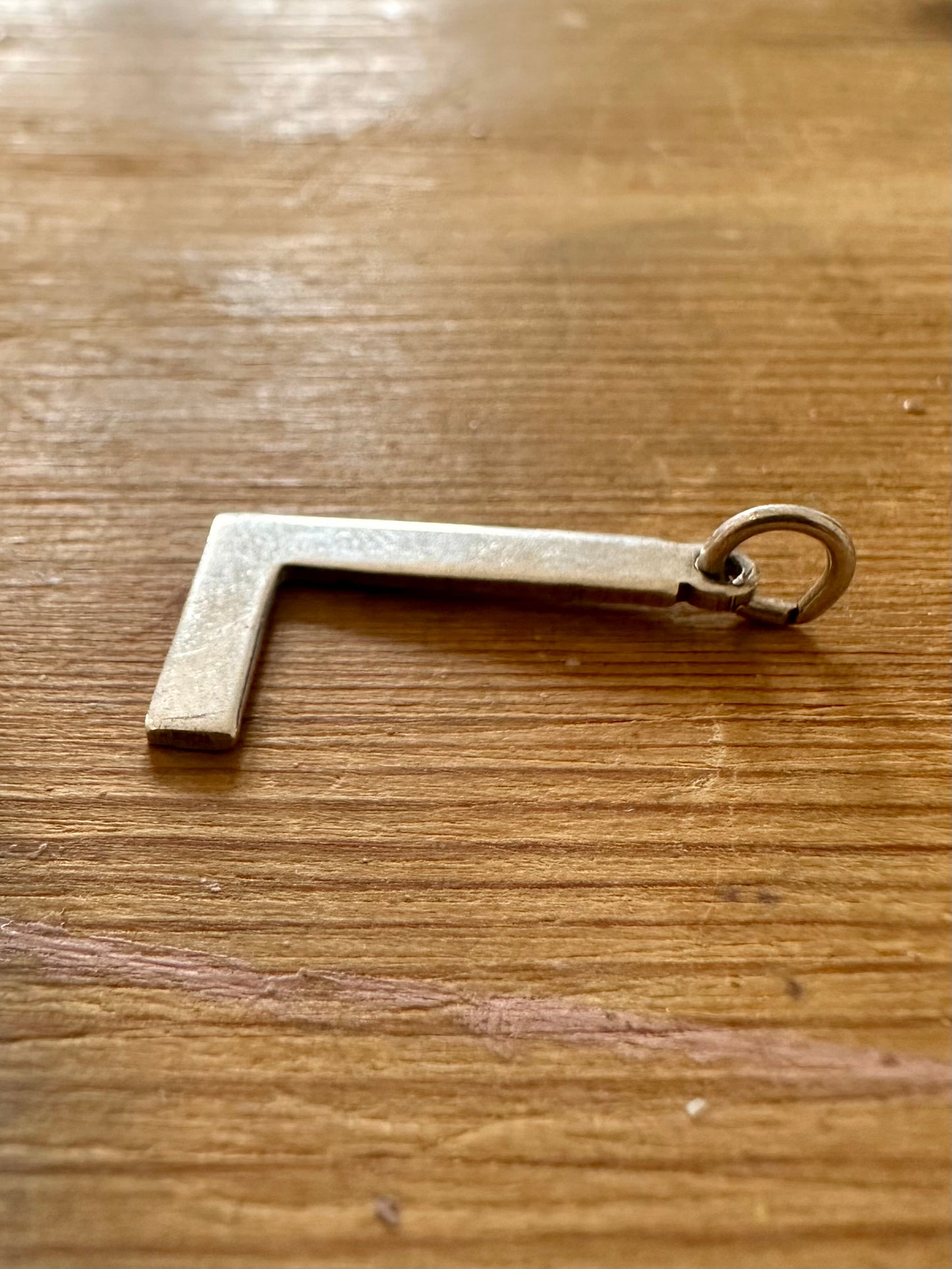 Vintage L Letter 925 Silver Pendant