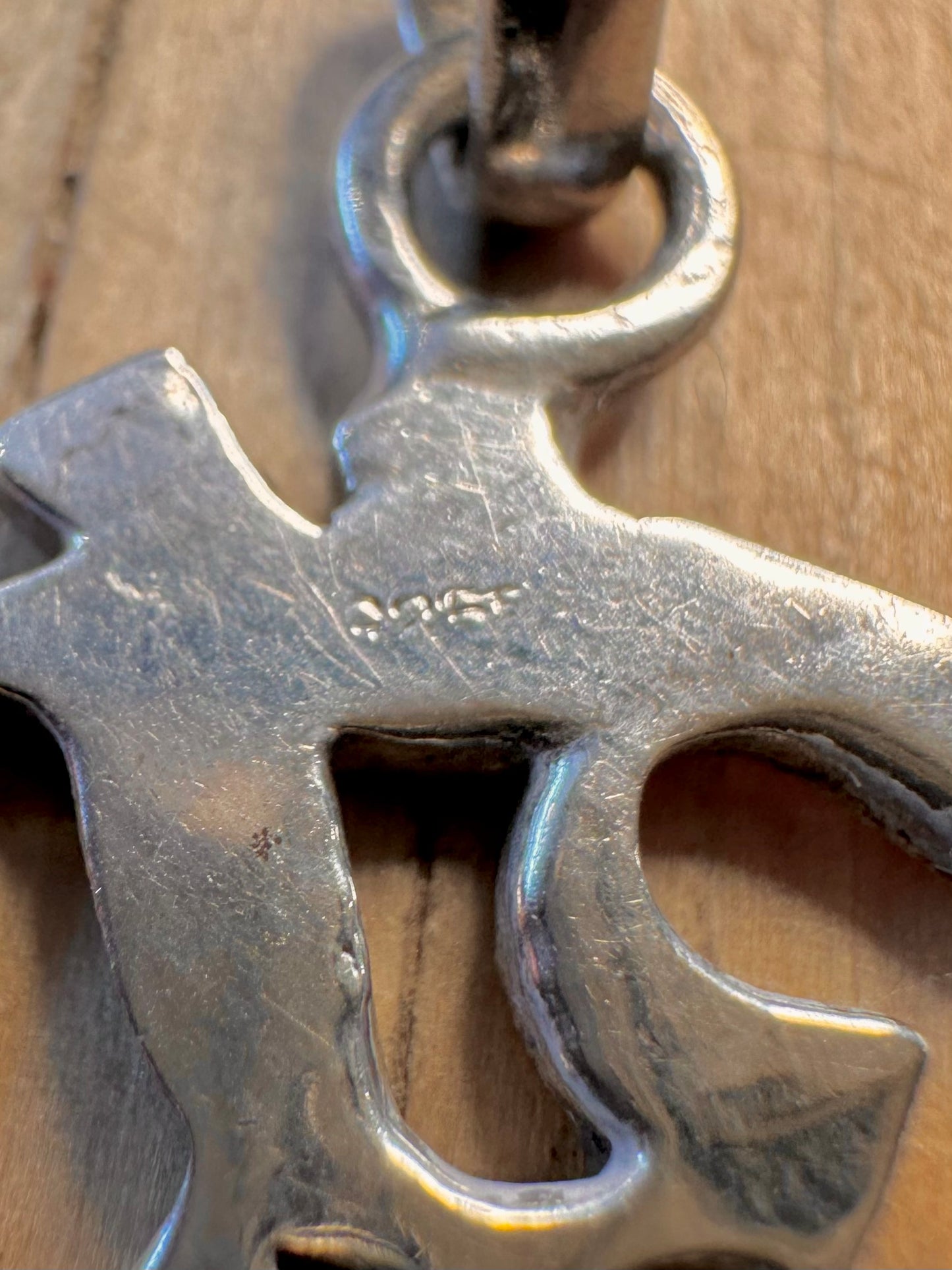Vintage Om 925 Silver Pendant