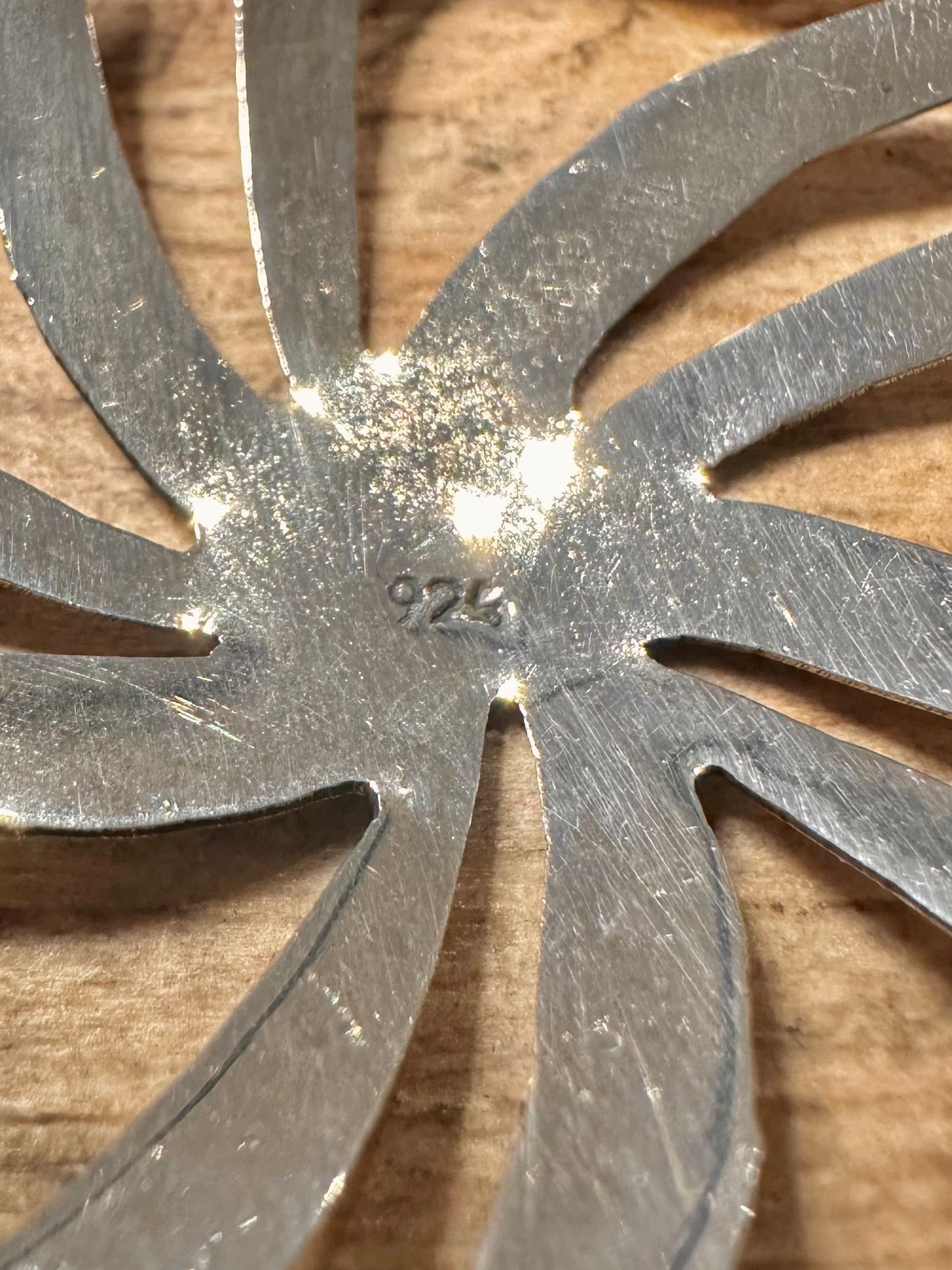 Abstract Circle 925 Silver Pendant