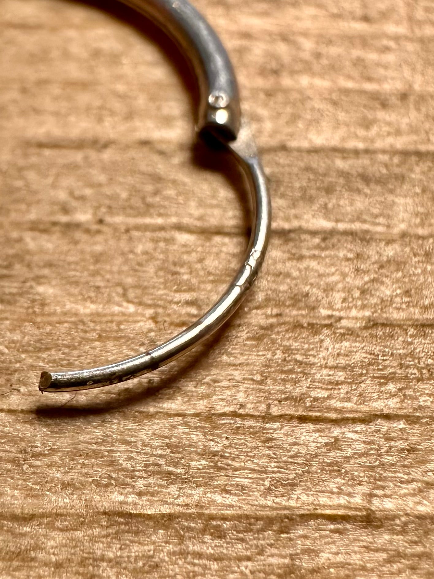 Vintage Small Hoops 925 Silver Earrings