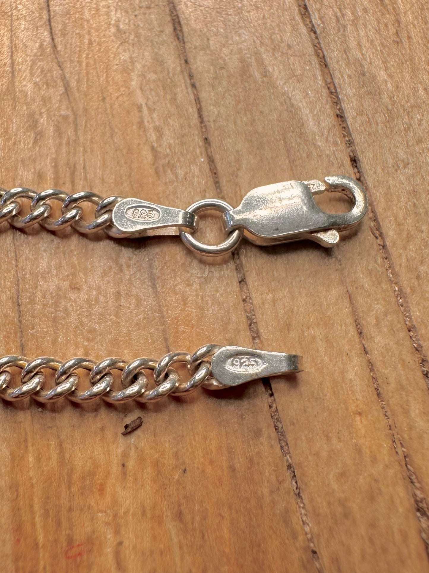 Vintage Curb Chain 925 Sterling Silver 20.1 inch Necklace