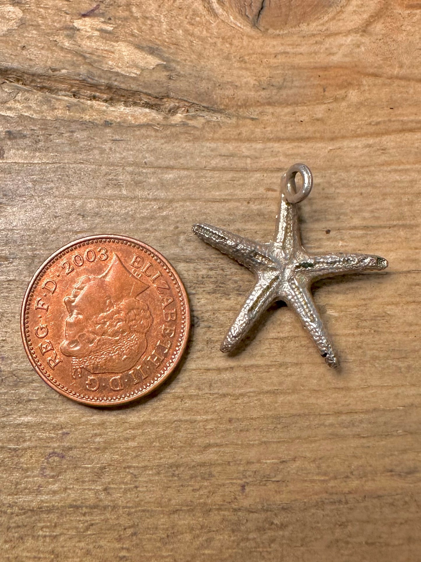 Vintage Starfish 925 Silver Pendant