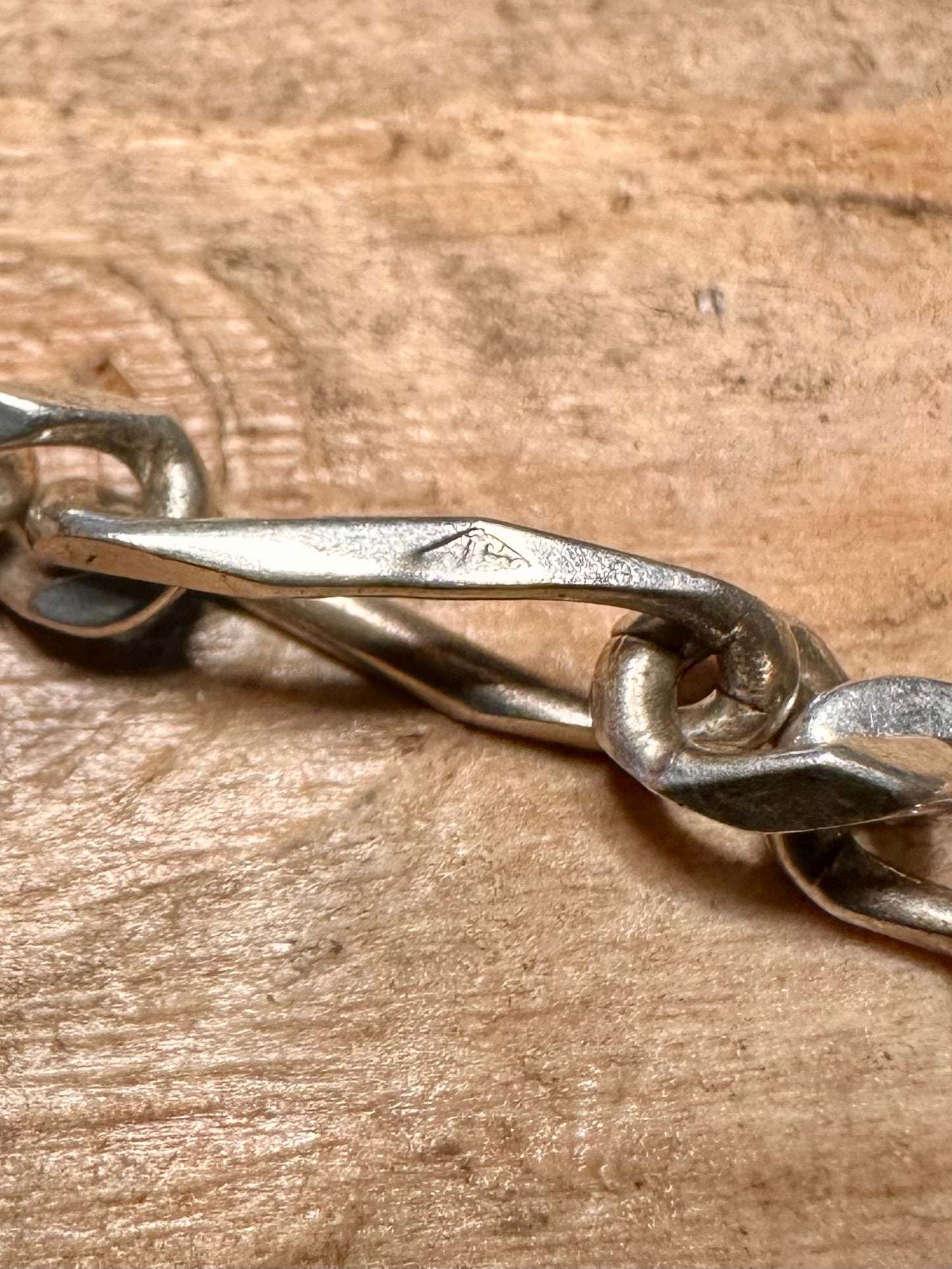Vintage Figaro Chain 925 Silver 7.1 inch Bracelet