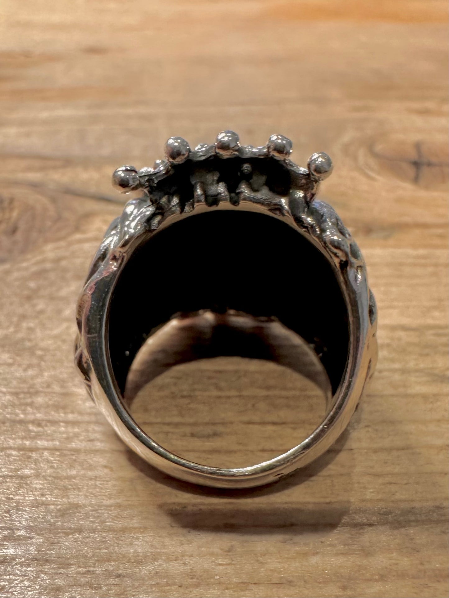 Vintage Lion King 925 Silver Size O1/2 Ring