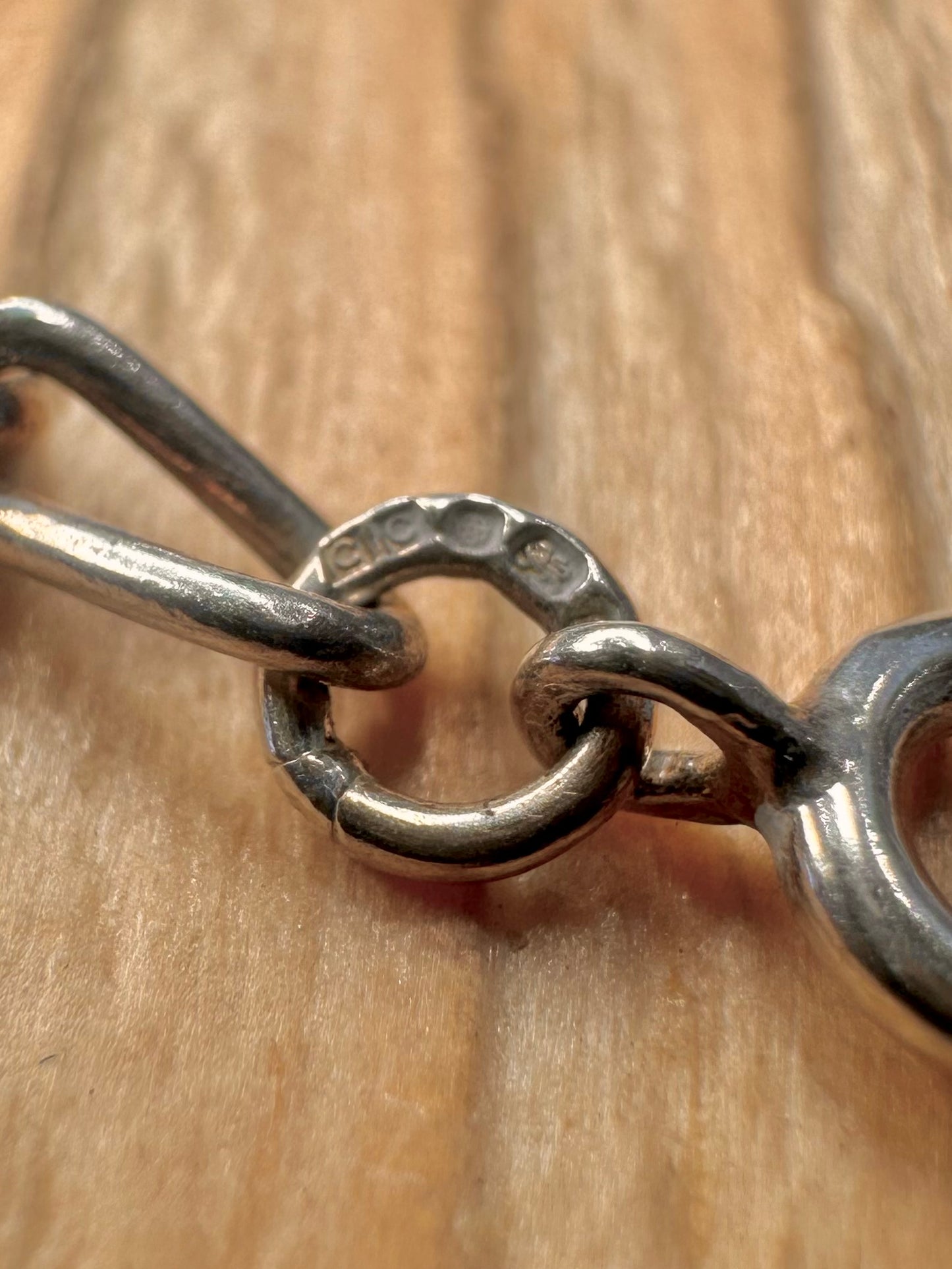 Vintage 1995 Figaro Chain 925 Sterling Silver 18 inch Necklace