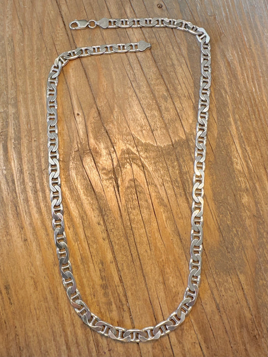 Chunky Marine Anchor Link Italy 925 Sterling Silver 20 inch Necklace