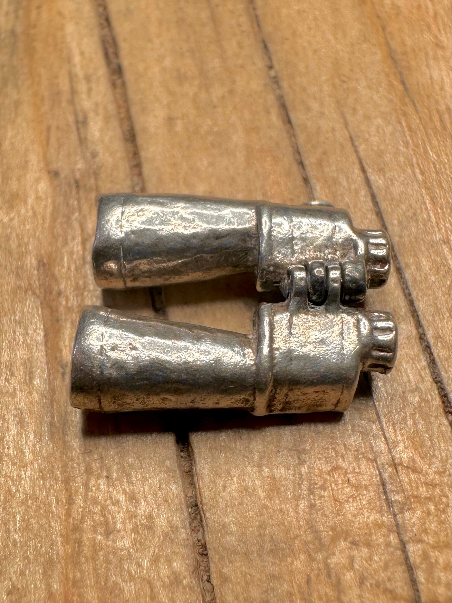 Vintage Articulated Binoculars 925 Sterling Silver Charm Pendant