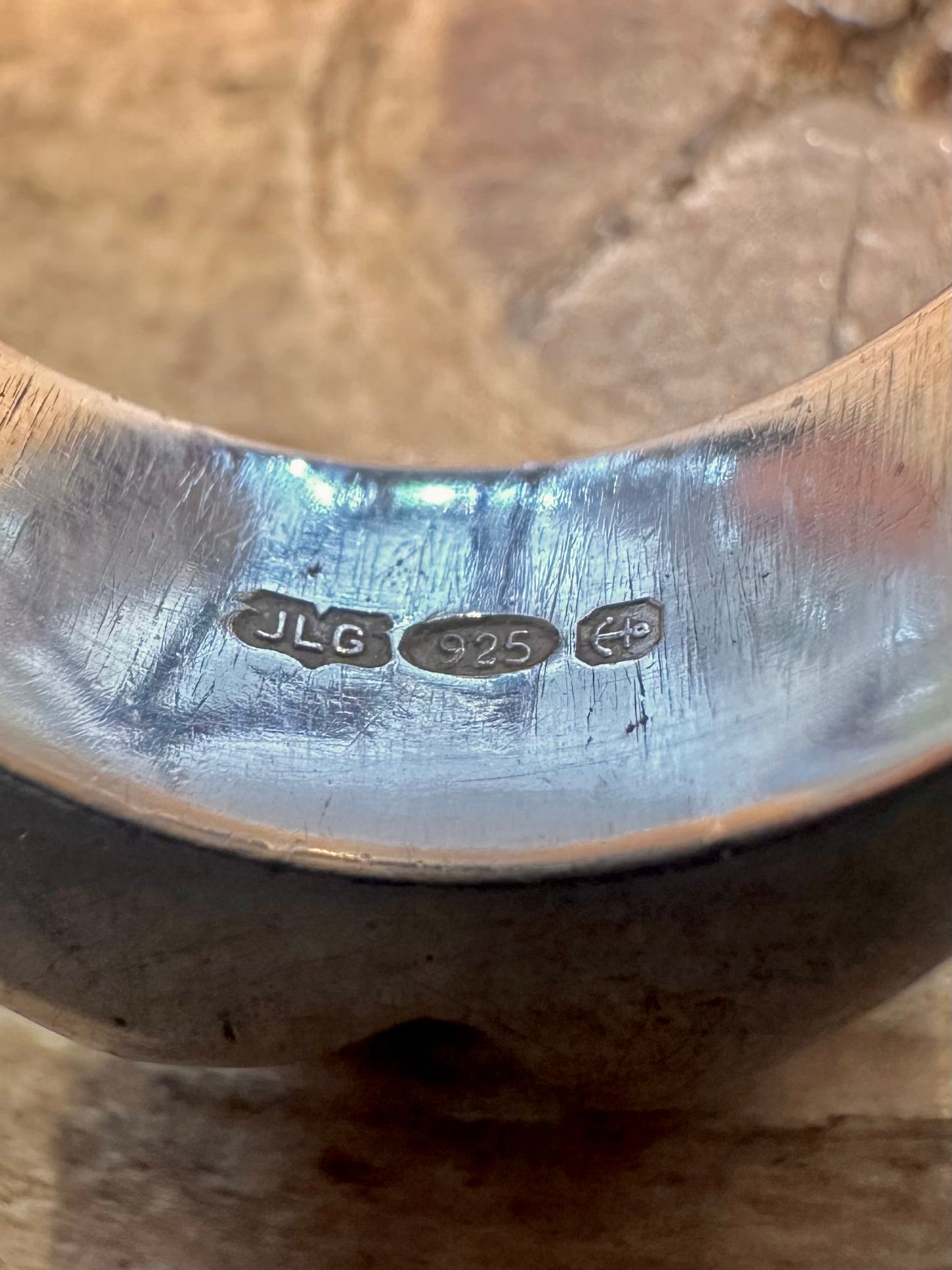 Brutalist Shape Maker JLG 925 Silver Size O Ring
