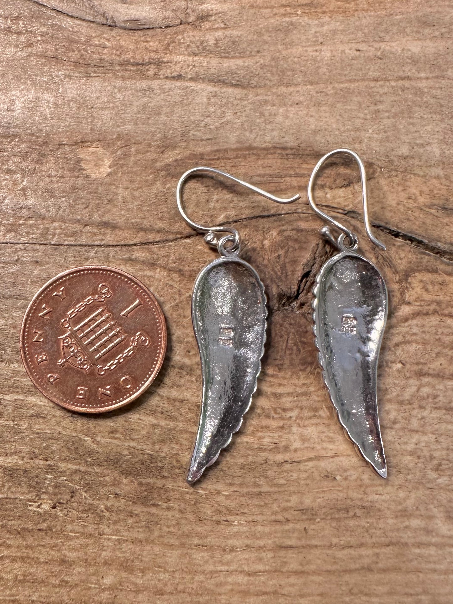 Vintage Wings 925 Silver Earrings