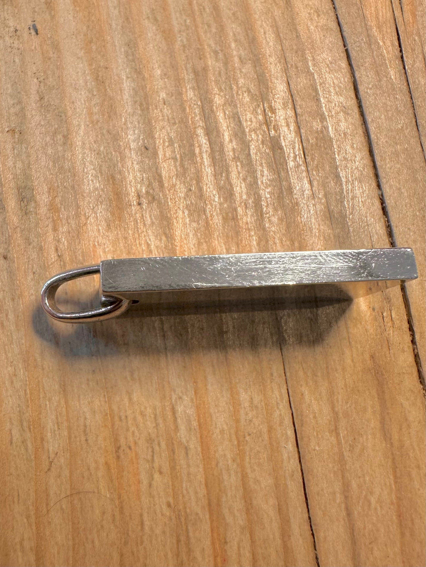 Vintage 1977 Jubilee Maker JSL London Ingot 925 Sterling Silver Pendant