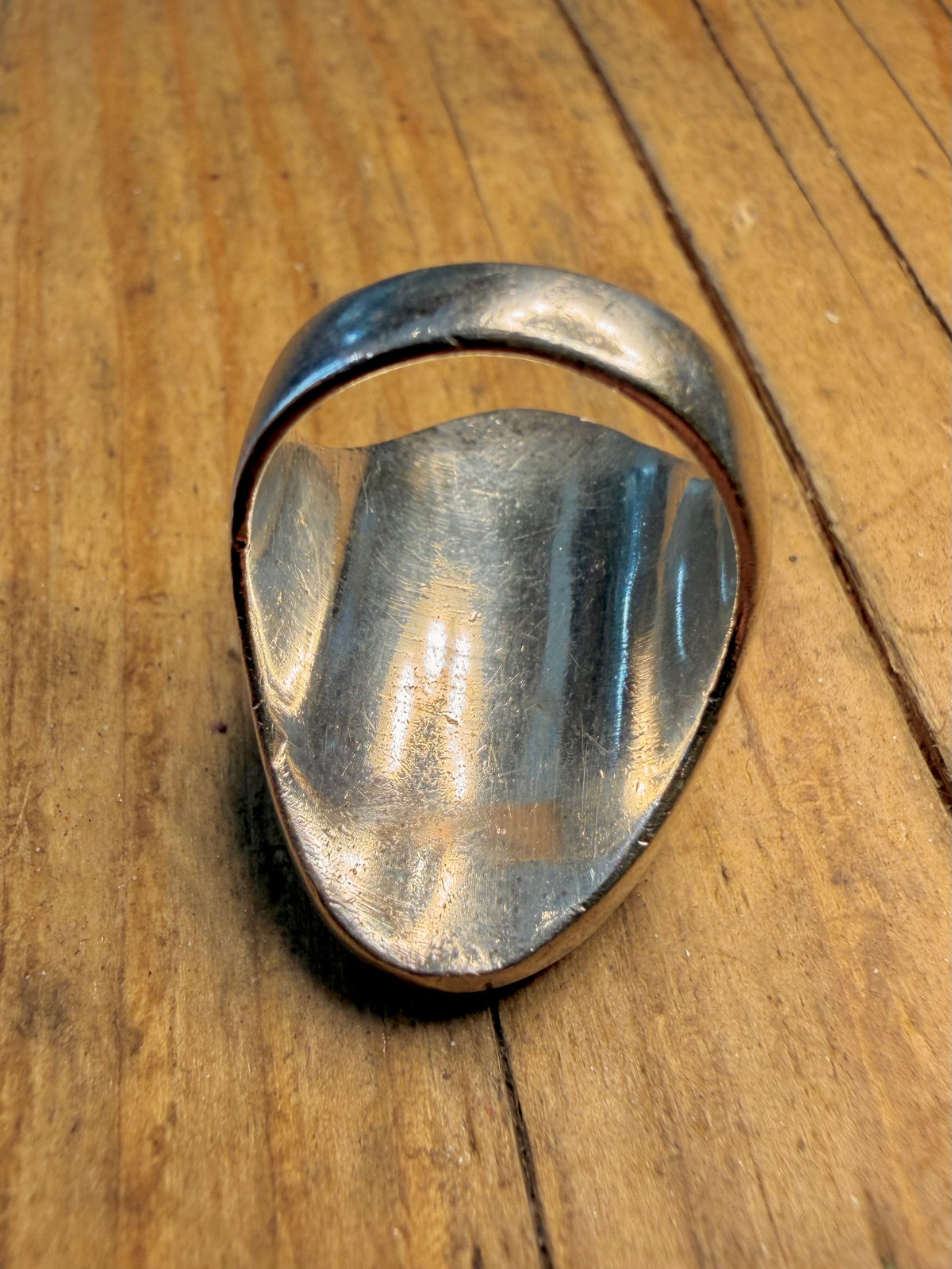 Elongated Oval Black Onyx 925 Sterling Silver Size N1/2 Ring