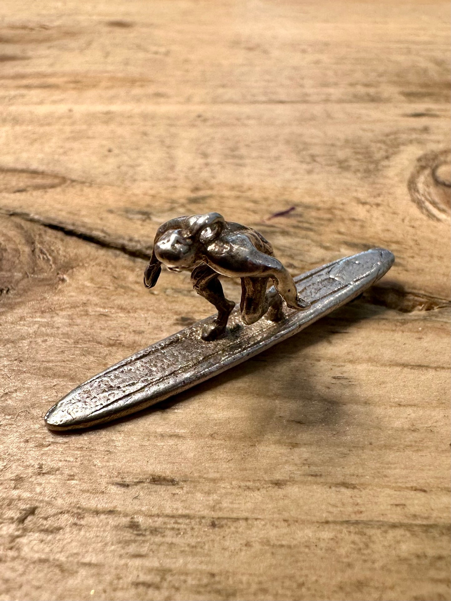 Vintage Surfer 925 Silver Pendant