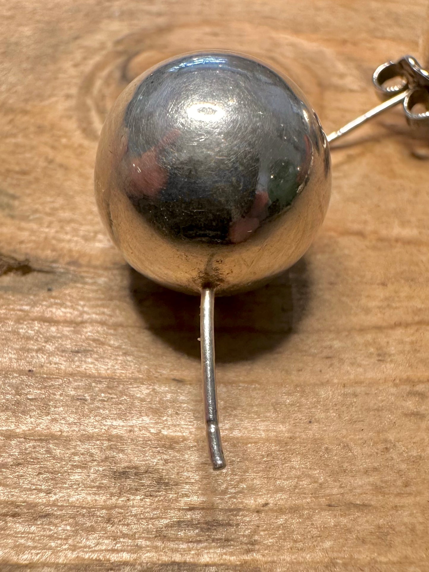 Modern Ball 925 Silver Stud Earrings