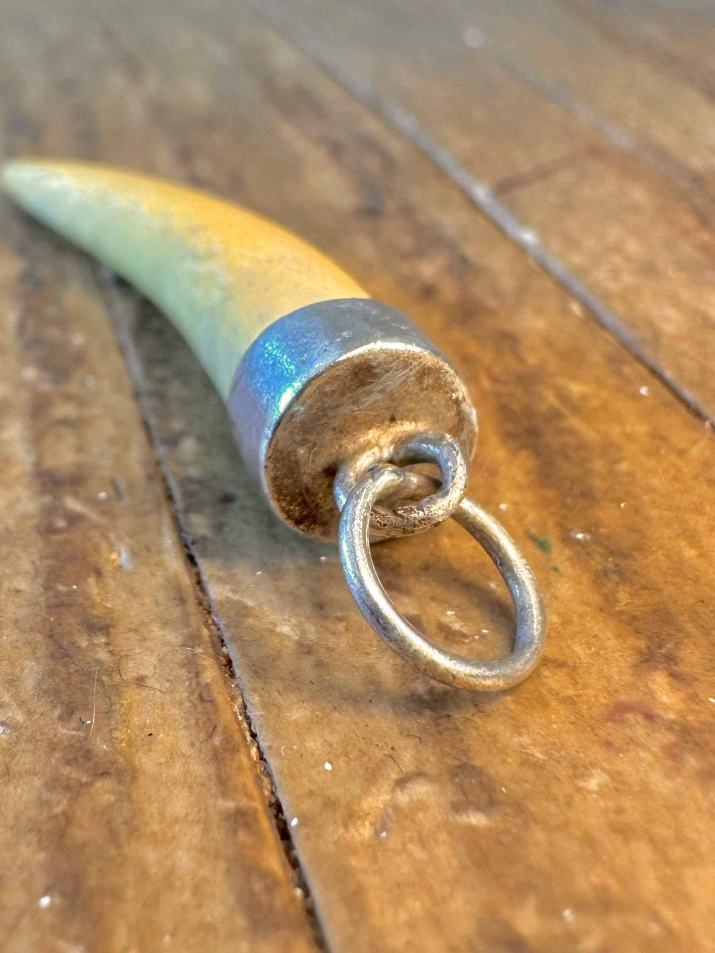 Horn Shaped 925 Sterling Silver Pendant