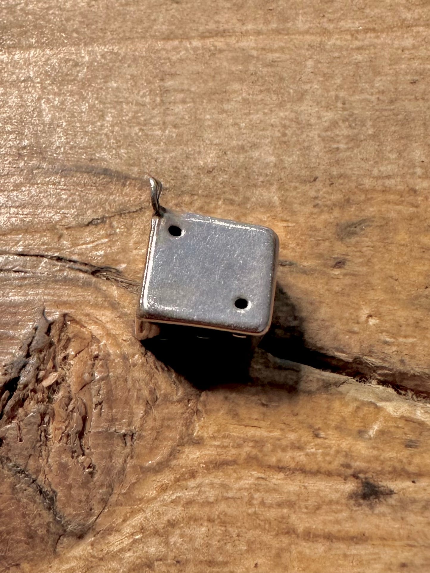 Vintage Dice 925 Silver Charm Pendant