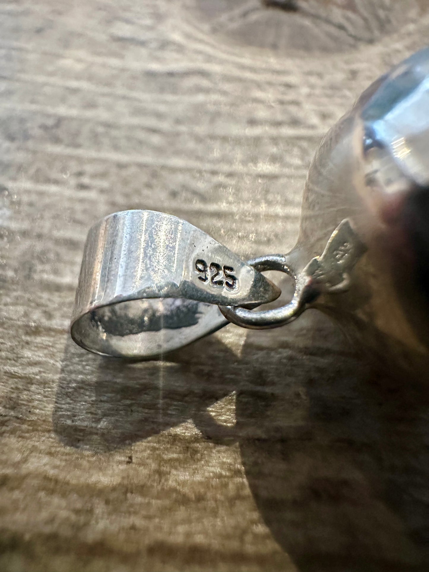 Vintage Engraved Chime Ball 925 Silver Pendant