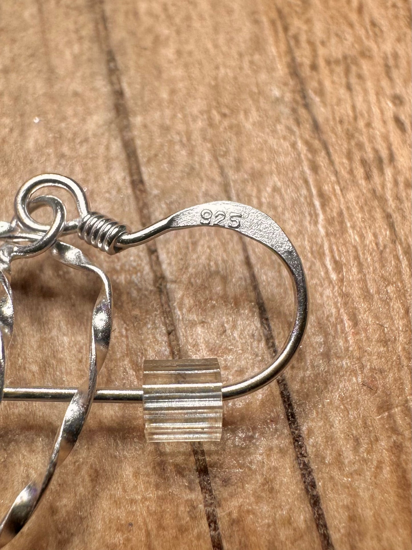 Abstract Double Twisted 925 Sterling Silver Earrings