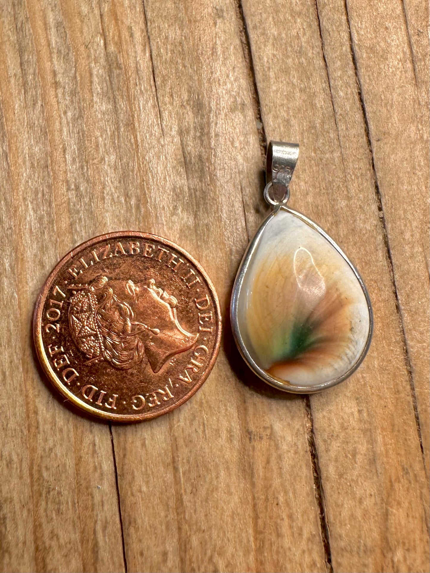 Vintage Eye of Shiva 925 Sterling Silver Pendant
