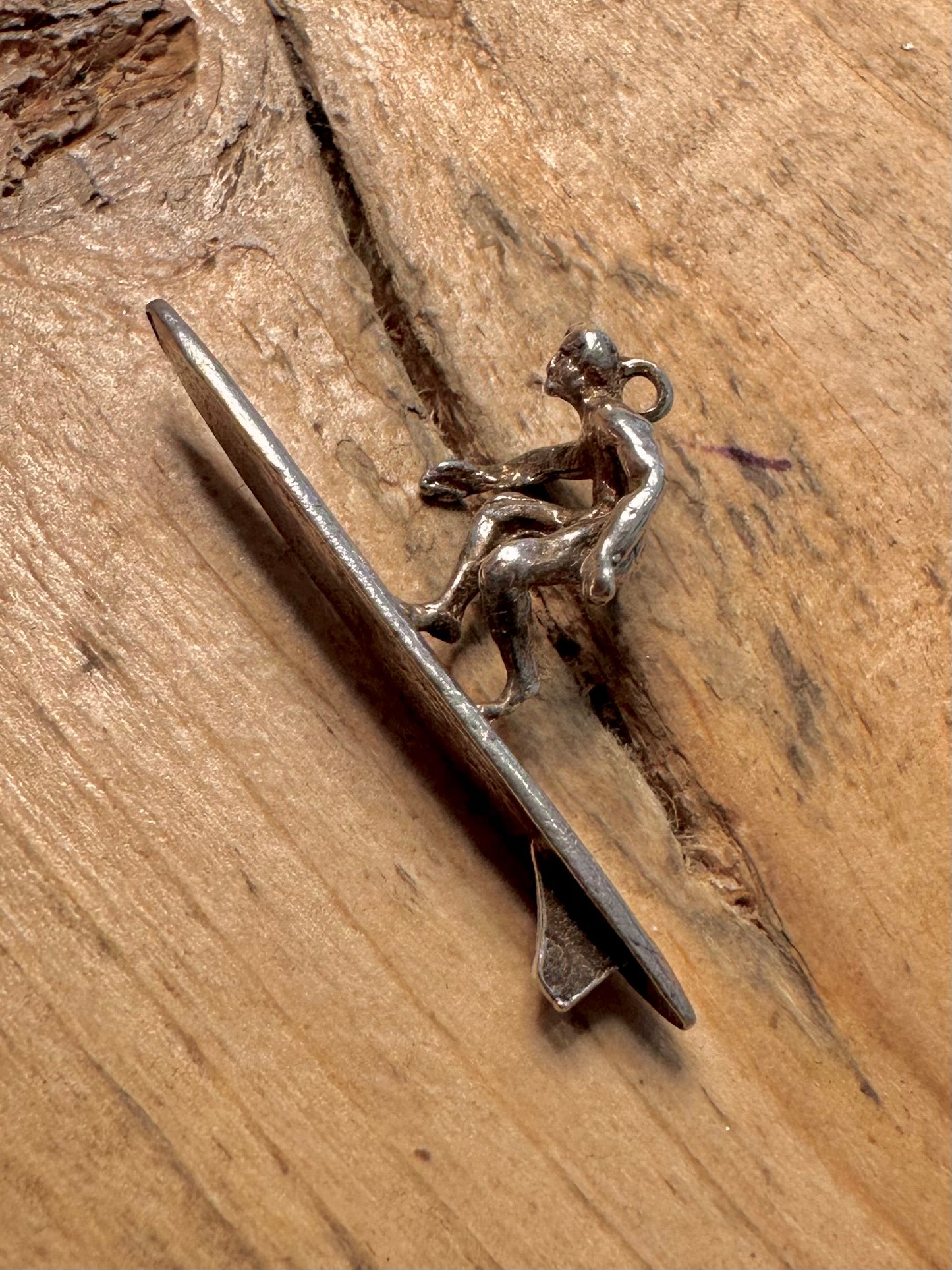 Vintage Surfer 925 Silver Pendant