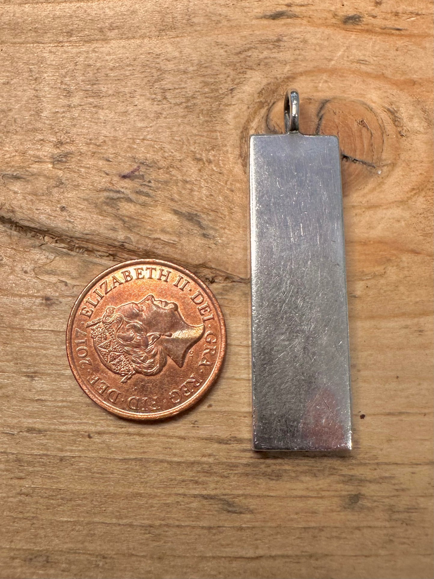 Vintage 1980 London Ingot 925 Silver Pendant