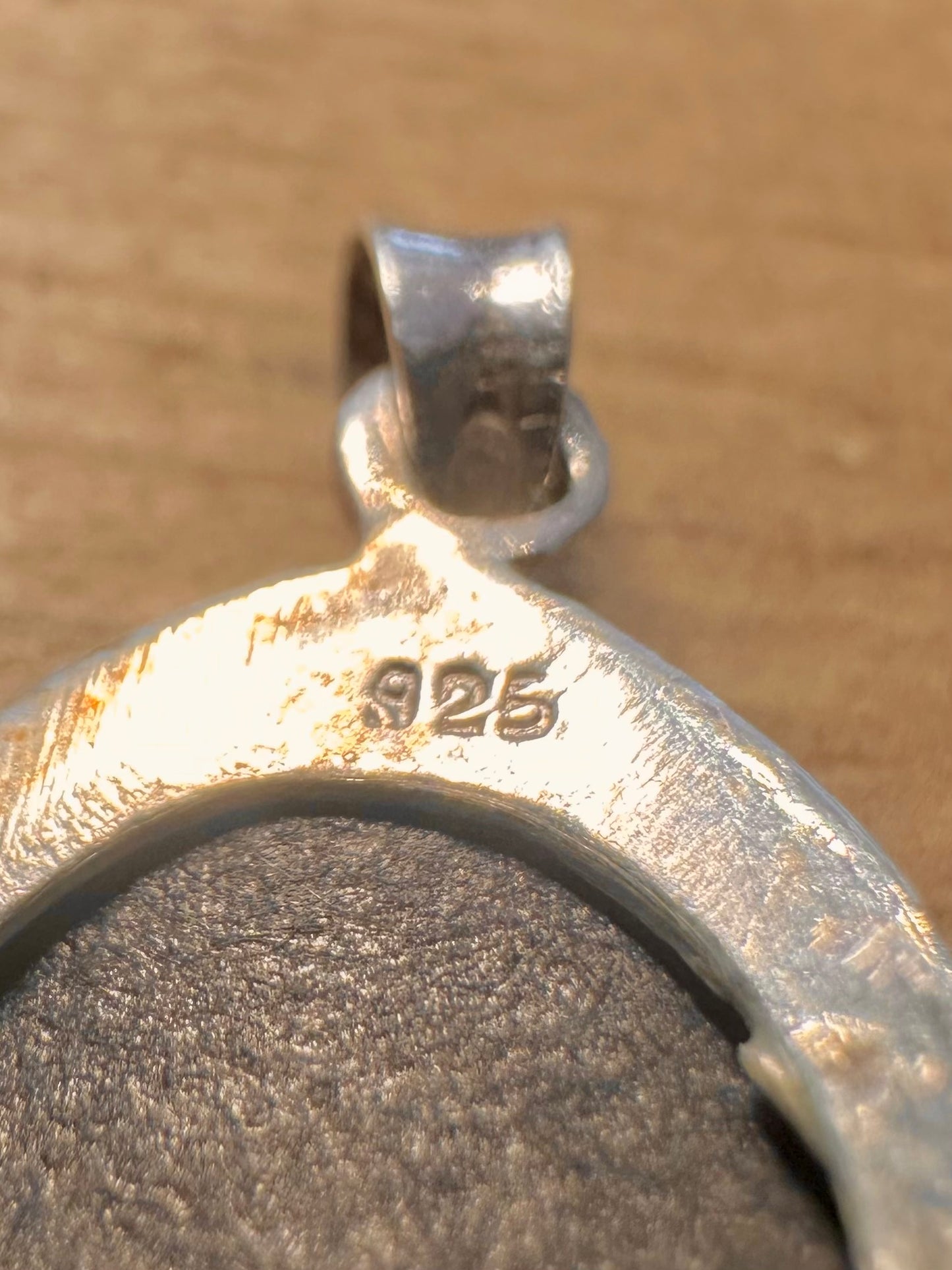 Vintage Oval Engraved 925 Silver Locket Pendant