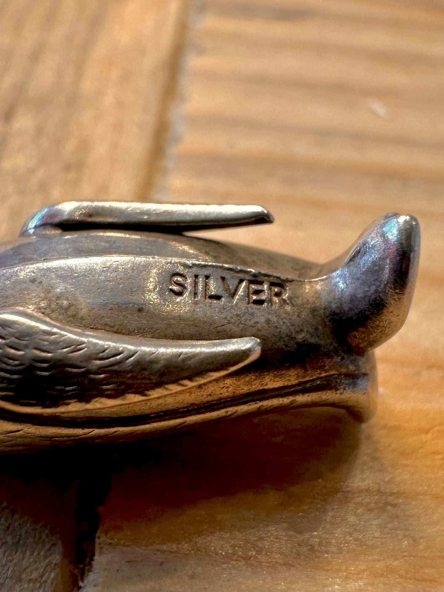 Vintage Penguin 925 Silver Charm Pendant