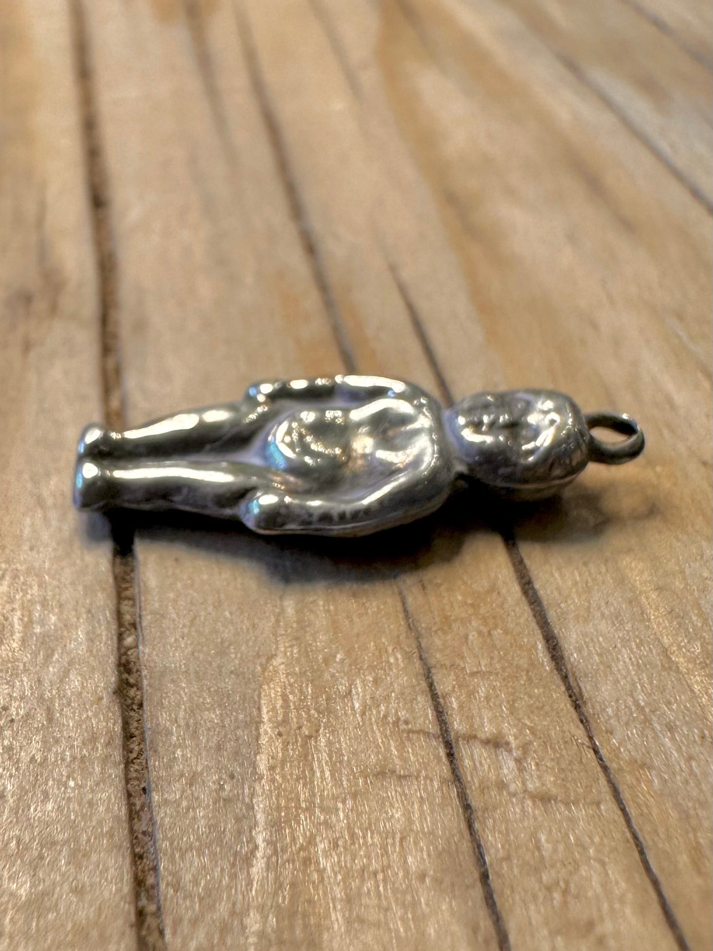 Vintage Manneken Pis Statue 925 Silver Pendant