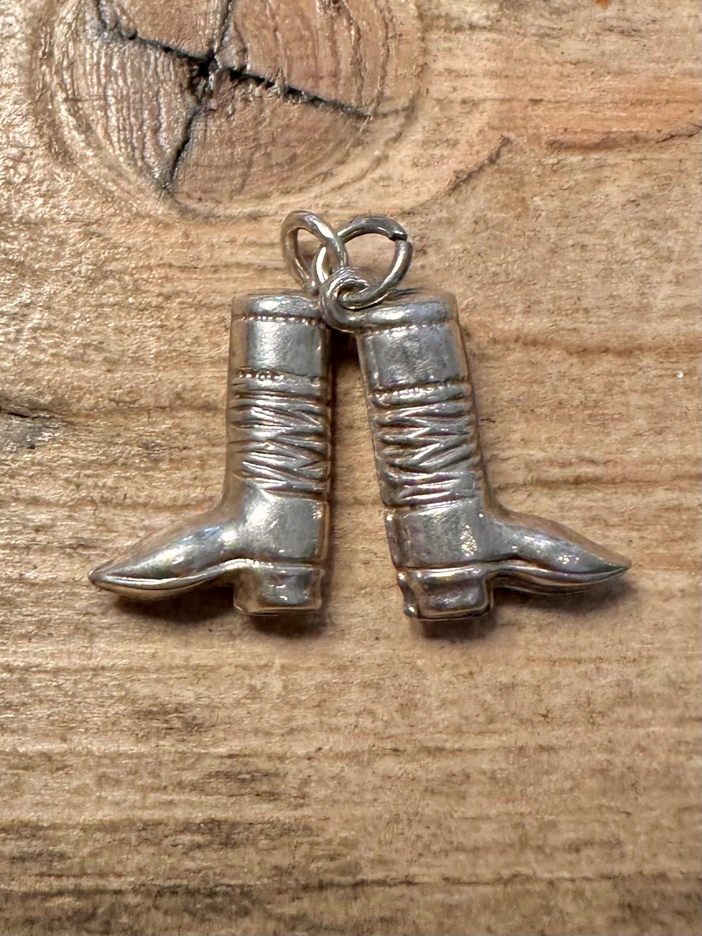 Vintage Pair of Boots 925 Silver Charm Pendant