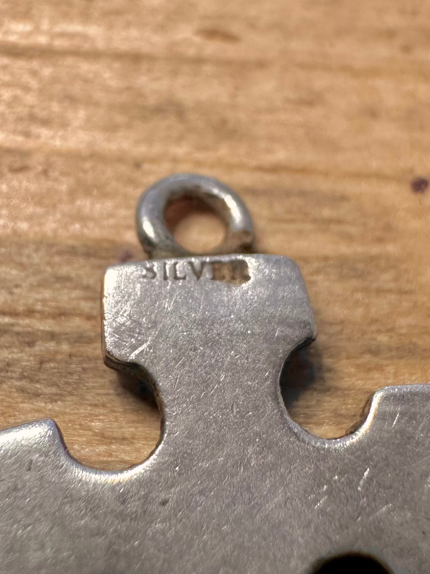 Vintage Burrian Cross 925 Silver Pendant