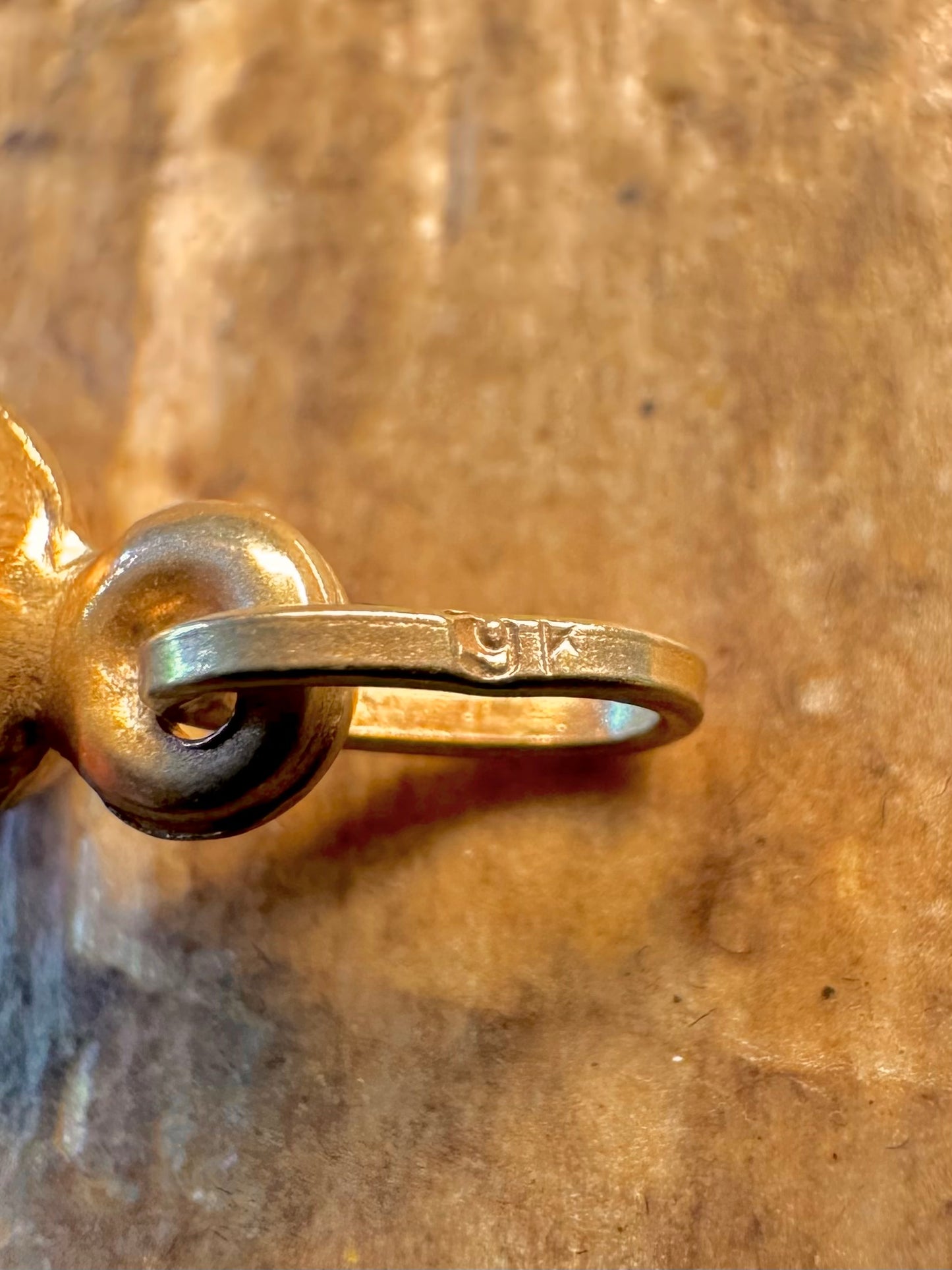 9K Gold Italian Horn Cornicello Pendant