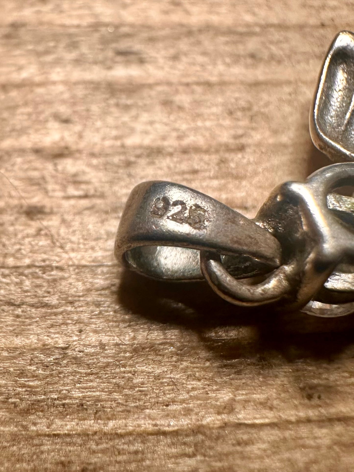 Modern Angel CZ 925 Silver Pendant