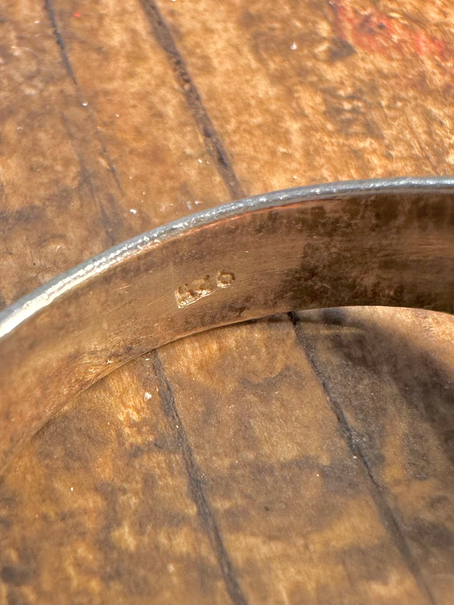 Wavy Layer Engraved 925 Sterling Silver Size T Ring