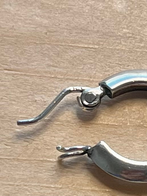 Small Chunky 925 Sterling Silver Hoop Earrings