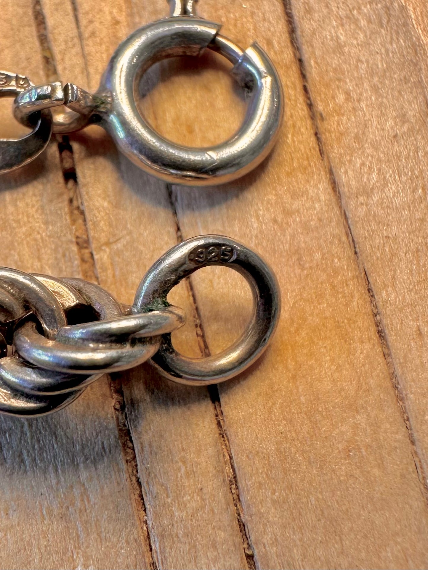 Vintage Rope Chain 925 Silver 26 inch Necklace