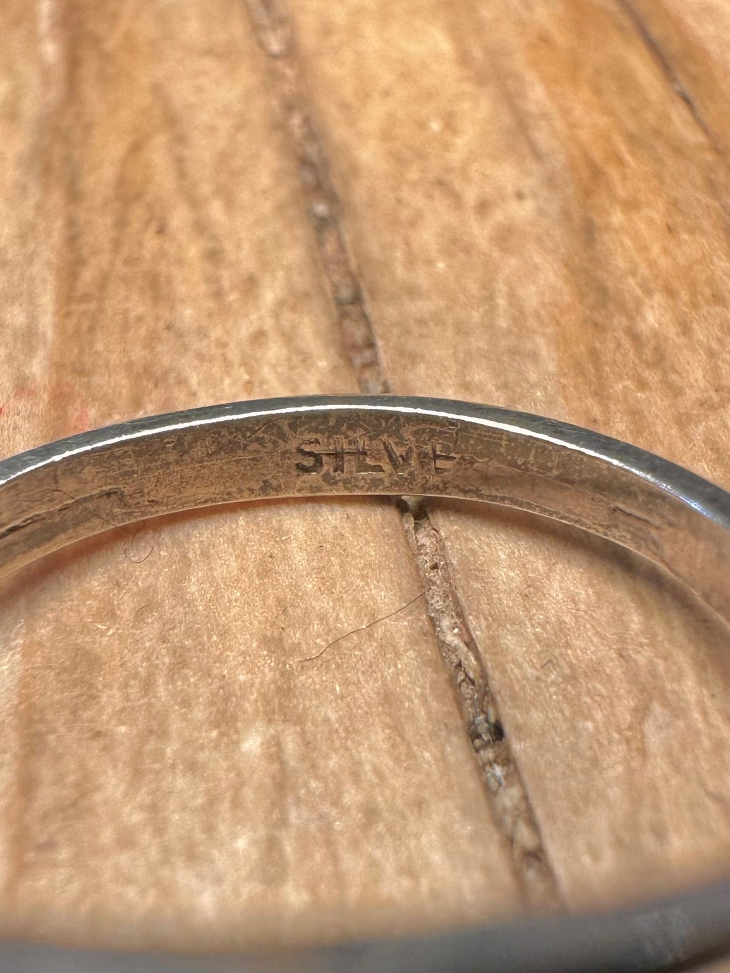 Vintage Tigers Eye 925 Sterling Silver Size M Ring