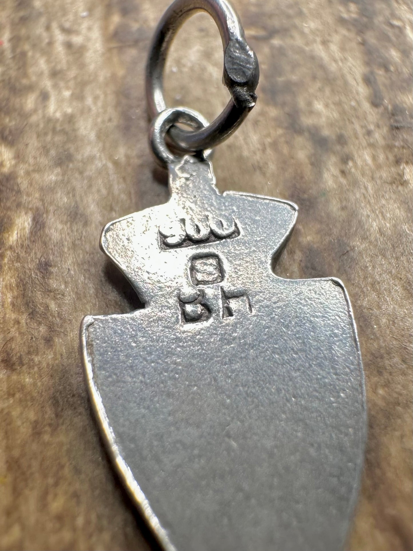 Danish Coat of Arms Shield Crest 900 Silver Charm Pendant