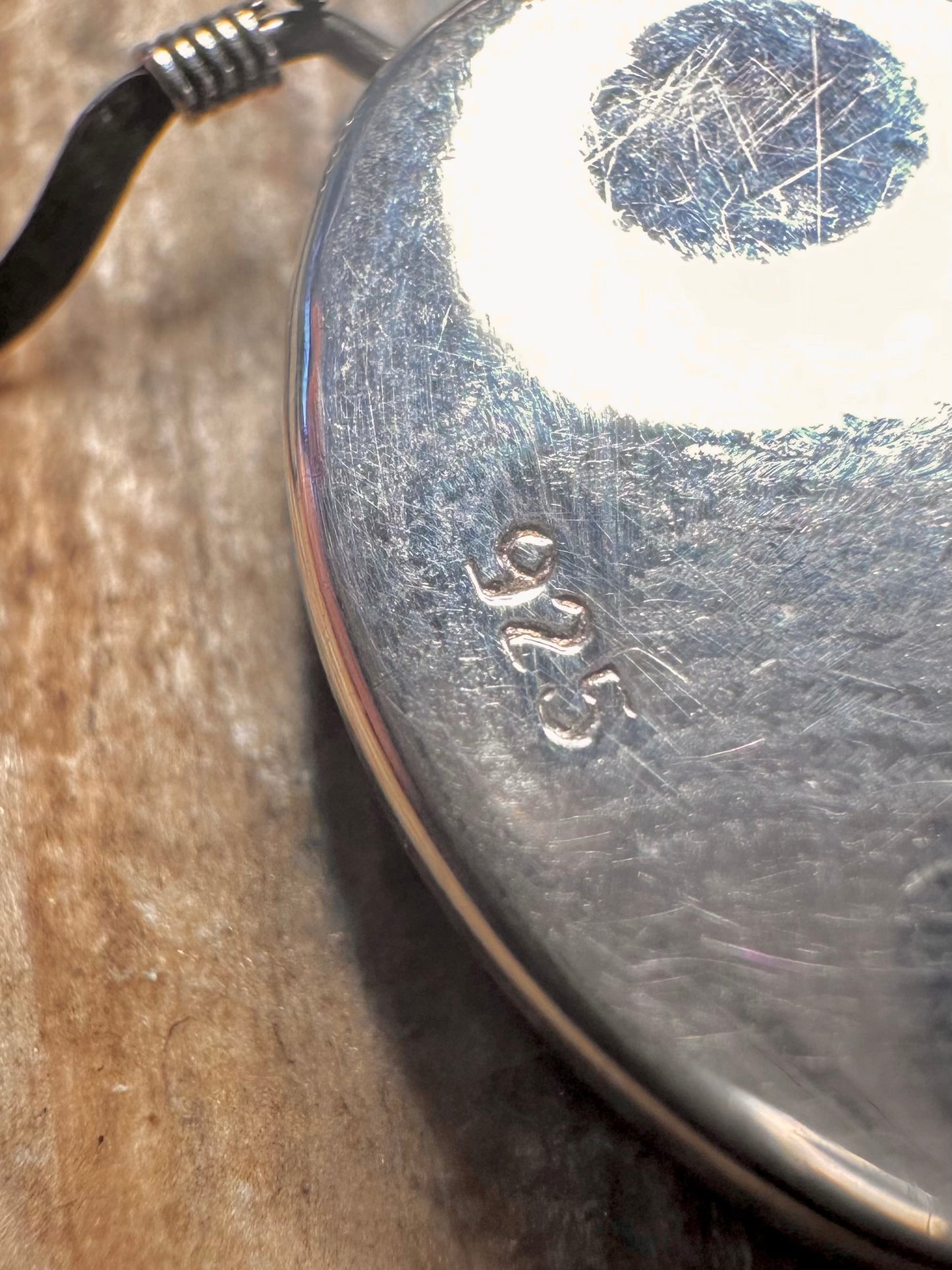 Vintage Green Blue Resin Oval 925 Sterling Silver Earrings