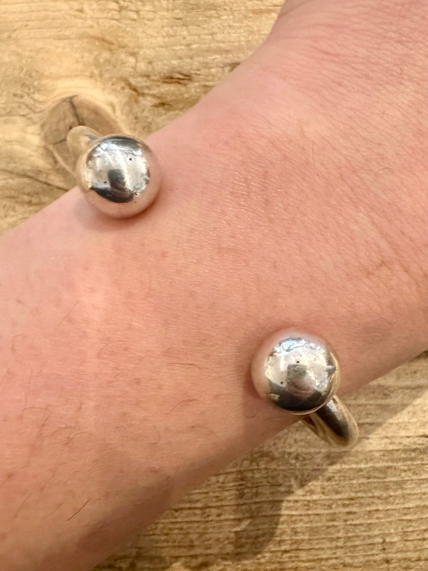 Modern 2015 Heavy Torque 925 Silver Cuff Bangle