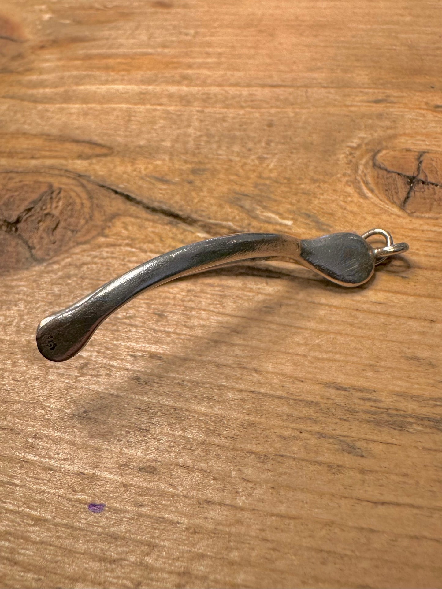 Vintage Wishbone 925 Silver Pendant